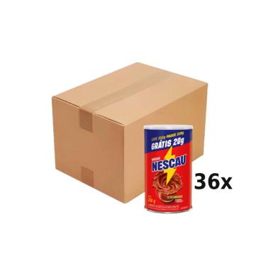 Imagem de Achocolatado NESCAU L350g P330g Grátis 20g - Caixa com 36 Unidades