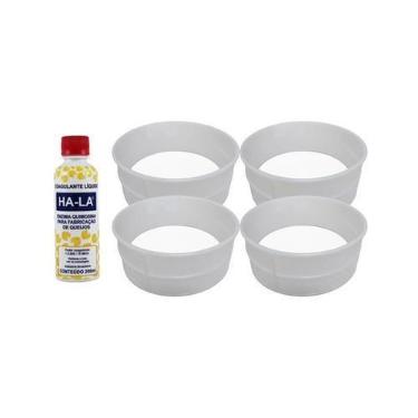 Imagem de 1 Coalho Ha-la 200ml + 4 Formas Queijo Minas 1kg Injesul - COMBO