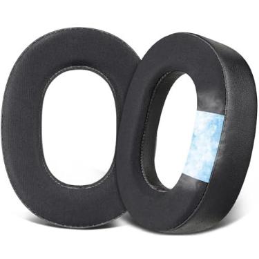 Imagem de SOULWIT Almofadas de Gel Refrescante para Jabra Evolve2 85 UC/Evolve 2 85 MS (Não se adaptam ao Elite 85H) Fones de Ouvido, Com Tecido de Seda Gelada, Espuma de Isolamento de Ruído - Preto