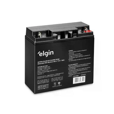 Imagem de Bateria Selada de Chumbo VRLA 12V 18AH, Terminal L1 - ELGIN