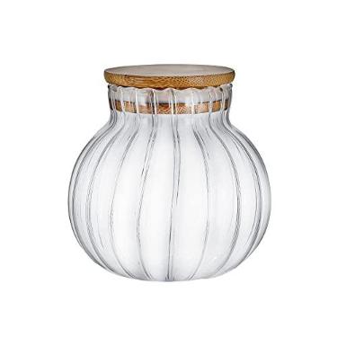 Imagem de Tuut, Linha Bambu, Baleiro Hermético Canelado de Vidro Borossilicato, 500ml