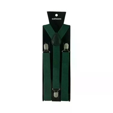 Imagem de Suspensórios Masculinos De Cor Sólida Com Alças Para Calças, Camisas, 