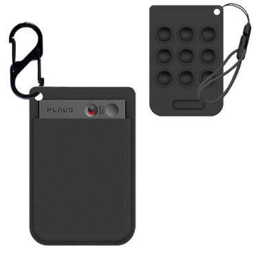 Imagem de NOUKAJU Capa para gravador de voz PLAUD Note AI, capa protetora de silicone com mosquetão e cordão, à prova de quedas, capa protetora portátil com ventosa de silicone para gravador de voz PLAUD Note