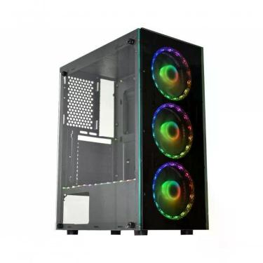 Imagem de Gabinete Gamer Kmex Cg-bl10 Led Rgb