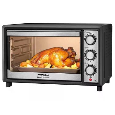 Imagem de Forno Elétrico Family ll FRN-42-BI de Bancada 42L 1600W Mondial, Preto