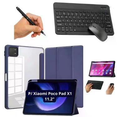 Imagem de Kit Completo para Tablet POCO Pad X1 11.2 Case Smart + Teclado e Mouse