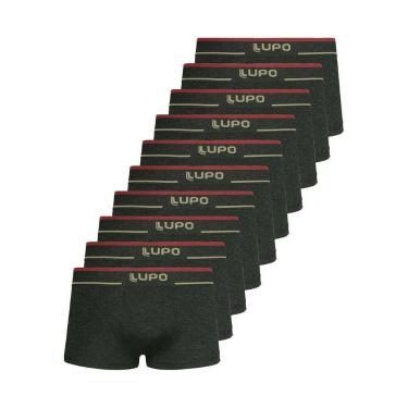 Imagem de Kit com 10 Cuecas Sunga Lupo 526-001, Preto, GG