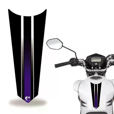 Imagem de Adesivo Faixa Gravata Tanque Moto Listra Azul