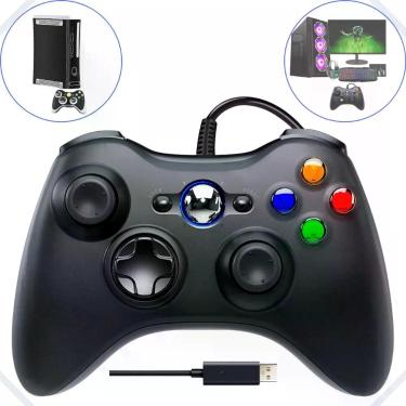 Imagem de Controle Joystick USB para Computadores  Alta Qualidade e Fio Longo - 