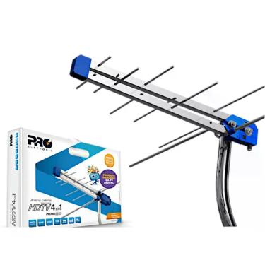 Imagem de Antena Externa Hdtv Digital Vhf-uhf-fm-hdtv C- Mastro E Cabo De 12m Prohd-3610