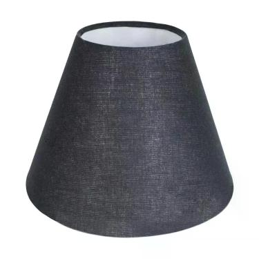 Imagem de Cúpula para Abajur luminaria 14x12x8cm Tecido Algodão Soquete Nacional