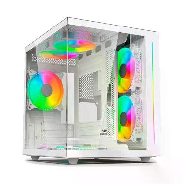 Imagem de Gabinete Gamer C3Tech Gaming Aquarius MT-G810WH, Mini Tower, Micro ATX