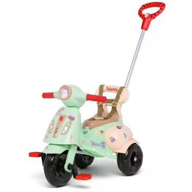 Imagem de Triciclo de Passeio 2em1 Vespita Capri c/ Empurrador e Pedal - Calesit