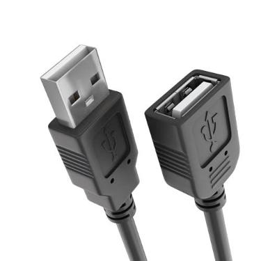 Imagem de MD9 - CABO EXTENSOR USB AM/AF 2.0 1,80M PRETO NIQUELADO