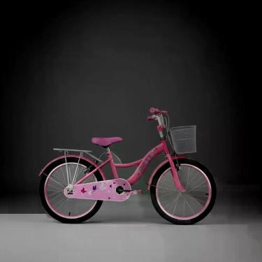 Imagem de Bicicleta Infantil Aro 20 Menina Bicikids Princesa com Cestinha e Frei