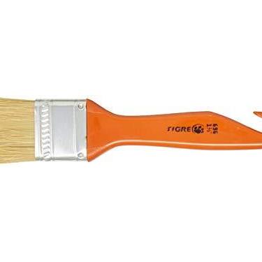 Imagem de Trincha Econômica Media Cerda Branca, Tigre 60696006, Laranja, 1.1/2"