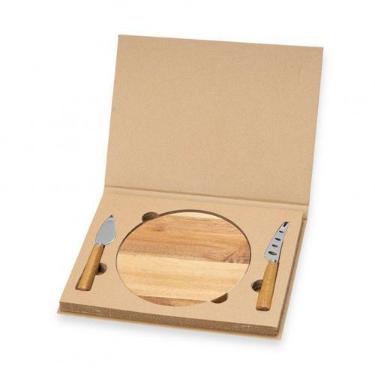 Imagem de Kit Queijo 3 Peças com Estojo kraft - USB