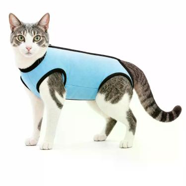 Imagem de ROUPA CIRÚRGICA PARA GATO P Pós-Operatório Proteção e Conforto para Re