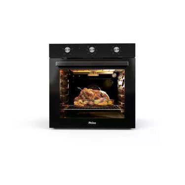 Imagem de Forno Elétrico de Embutir Philco 86L Preto Vidro Duplo PFE85, 220V
