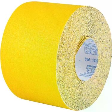 Imagem de Lixa Costado de Papel em Rolo Lp 100 Grão 50 120mm X 25m para Massa Gesso Alvenaria e Madeira Vonder