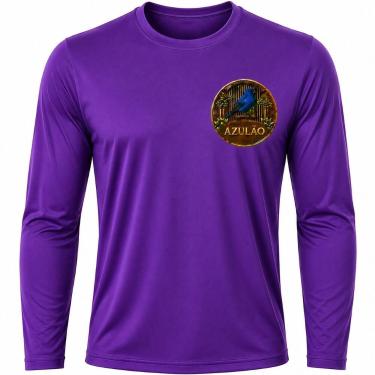 Imagem de Camisa Uv +50 Pássaro Azulão - Proteção Solar cor:RoxoTamanho:GG - Gen