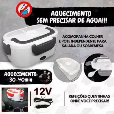 Imagem de Marmita Termica Portátil 12V/220V + Lunch Box - Lancheira Marmiteira
