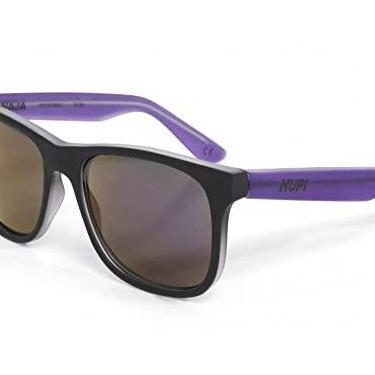 Imagem de Óculos de Sol Hupi Naja Infantil Preto Fosco/Roxo - Lente Roxo Espelhado, Cor: Preto/roxo