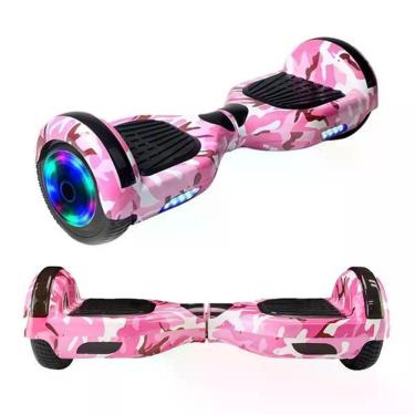 Imagem de Hoverboard Overboard Skate Elétrico Led Rosa Camuflado Nº22