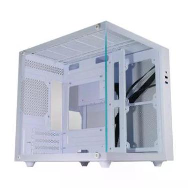 Imagem de Gabinete Gamer K-mex Aqua Micro Cg-w2sb White Mini Tower Vidro Temperado M-atx - Cgw2sbrh002cb0x