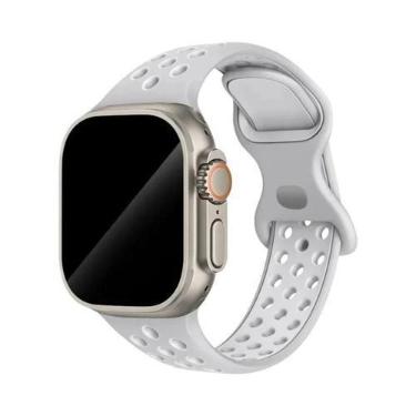 Imagem de Pulseira De Borracha Colorida Para Apple Watch Band 44mm 45mm 46mm 49m