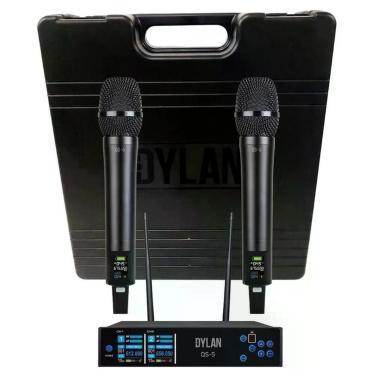 Imagem de Microfone sem Fio QS-5 com Bastão e Base em Alumínio, Visor LCD Colorido e Função Giroscópio Dylan do Brasil