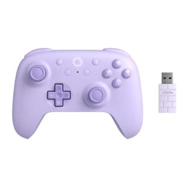 Imagem de Controle sem fio 8BitDo Ultimate 2C para PC Windows e Android - 1000 Hz, joysticks Hall Effect, Roxo