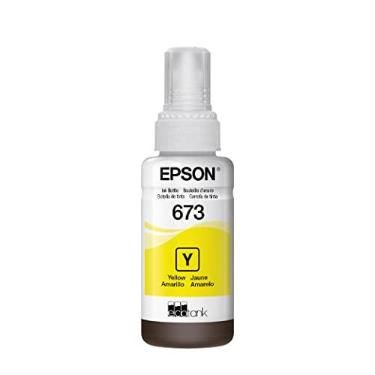 Imagem de EPSON Garrafa de Tinta Original EcoTank T673 Amarelo - T673420, 14x4x4