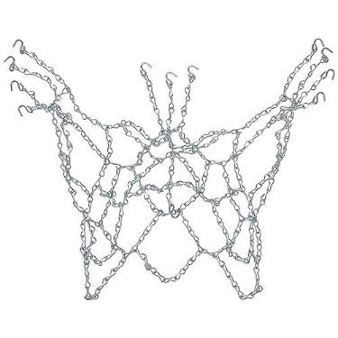Imagem de Champion Sports Rede de basquete de corrente de aço galvanizado resistente, 53 cm