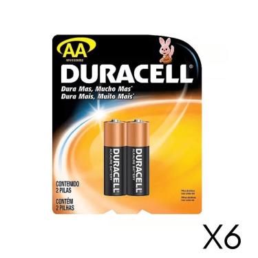 Imagem de Pilha Pequena AA com 6 unidades - DURACELL