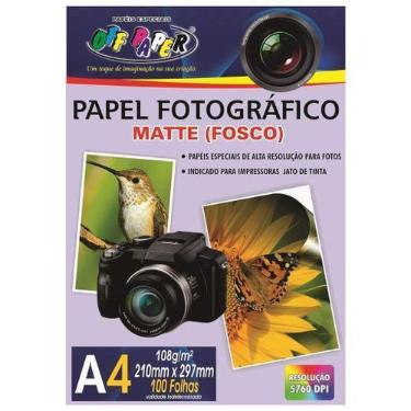 Imagem de Papel Foto Matte Fosco Dupla Face 220g/m² A4 100folhas - Masterprint