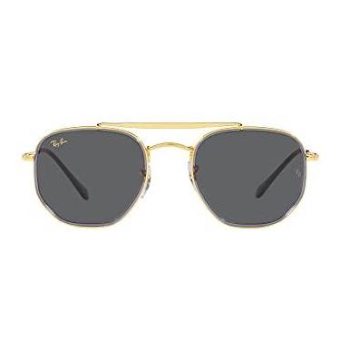 Imagem de Óculos de Sol Ray-Ban The Marshal Ii 0RB3648M 9240B1 Tam 52 / Ouro - Lentes Cinza Escuro