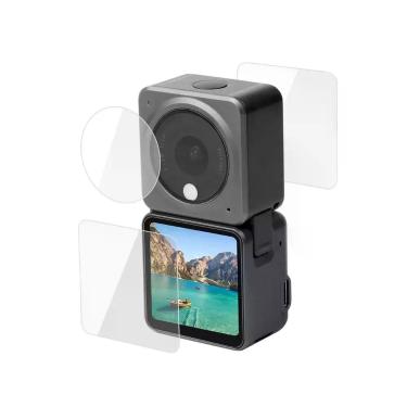 Imagem de Película de Vidro LCDs e Lente DJI Action 2 Dual Screen Combo