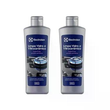 Imagem de Kit Limpa Vidro e Vitrocerâmico de Indução Electrolux Remove Manchas e Gorduras 2 unidades