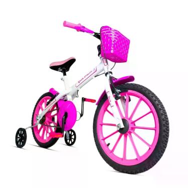 Imagem de Bicicleta Infantil Aro 16 Ravok com Rodinhas, Princess