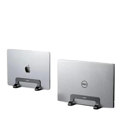 Imagem de Suporte Vertical para Notebook Ugreen Alumínio Portátil com Proteção de Silicone e Base Estável Preto 15CM