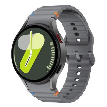 Imagem de Sodhad Pulseira de silicone macio compatível com Samsung Galaxy Watch 7 de 44 mm e 40 mm, pulseira esportiva respirável para Galaxy Watch 7 6 5 4 mm e 4 mm de 44 mm e 40 mm/Galaxy Watch 6 Classic de