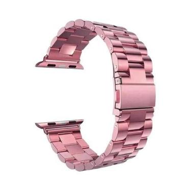 Imagem de Pulseira De Metal Em Aço Inoxidável Para Apple Watch 46mm 42mm 44mm 40