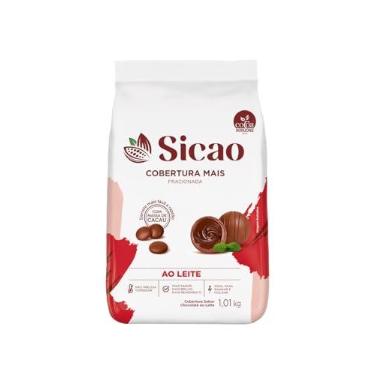 Imagem de Cobertura Gotas Fracionada Chocolate ao Leite Mais 1,010Kg - Sicao