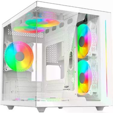 Imagem de Gabinete Gamer C3tech Aquarius Mt-g810 Sem Fans Branco