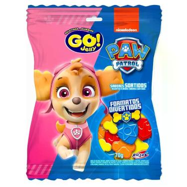Imagem de Balas de Gelatina Go! Jelly Patrulha Canina Sortidas 70g
