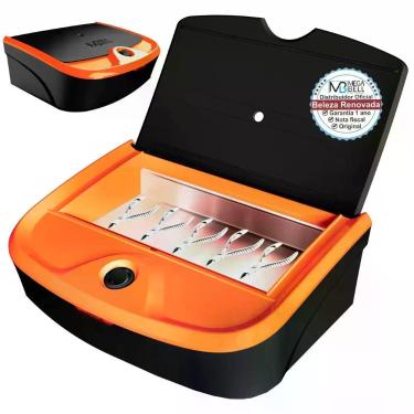 Imagem de Esterilizador Manicure Estufa Mega Bell Forninho Compact, Preto/Laranj