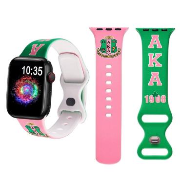 Imagem de Pulseira esportiva compatível com Apple Watch 38 mm 40 mm 41 mm - rosa