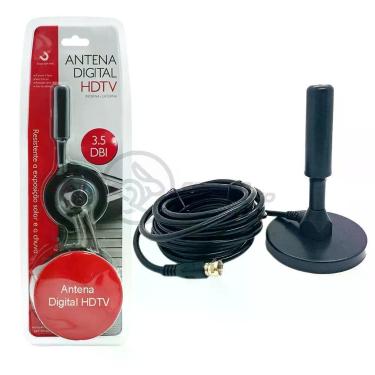Imagem de Antena Digital Portátil Interna E Externa Full Hdtv Vhf 4K