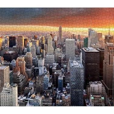 Imagem de Quebra-cabeça de madeira da cidade de Nova York, EUA, 1000 peças, quebra-cabeça de foto personalizado para adultos, amigos, presentes para casamento, aniversário, dia dos namorados, decoração de casa